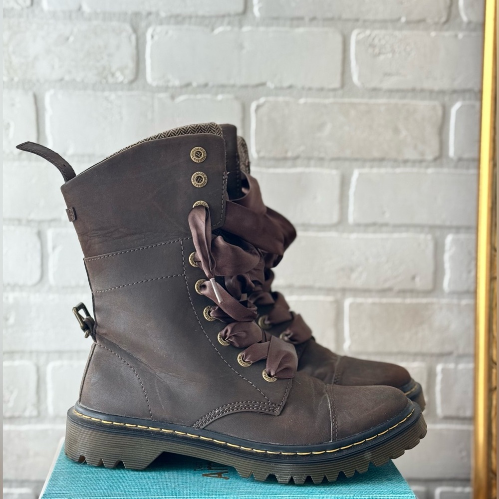 Dr. Martens Brown Lace Up Boots